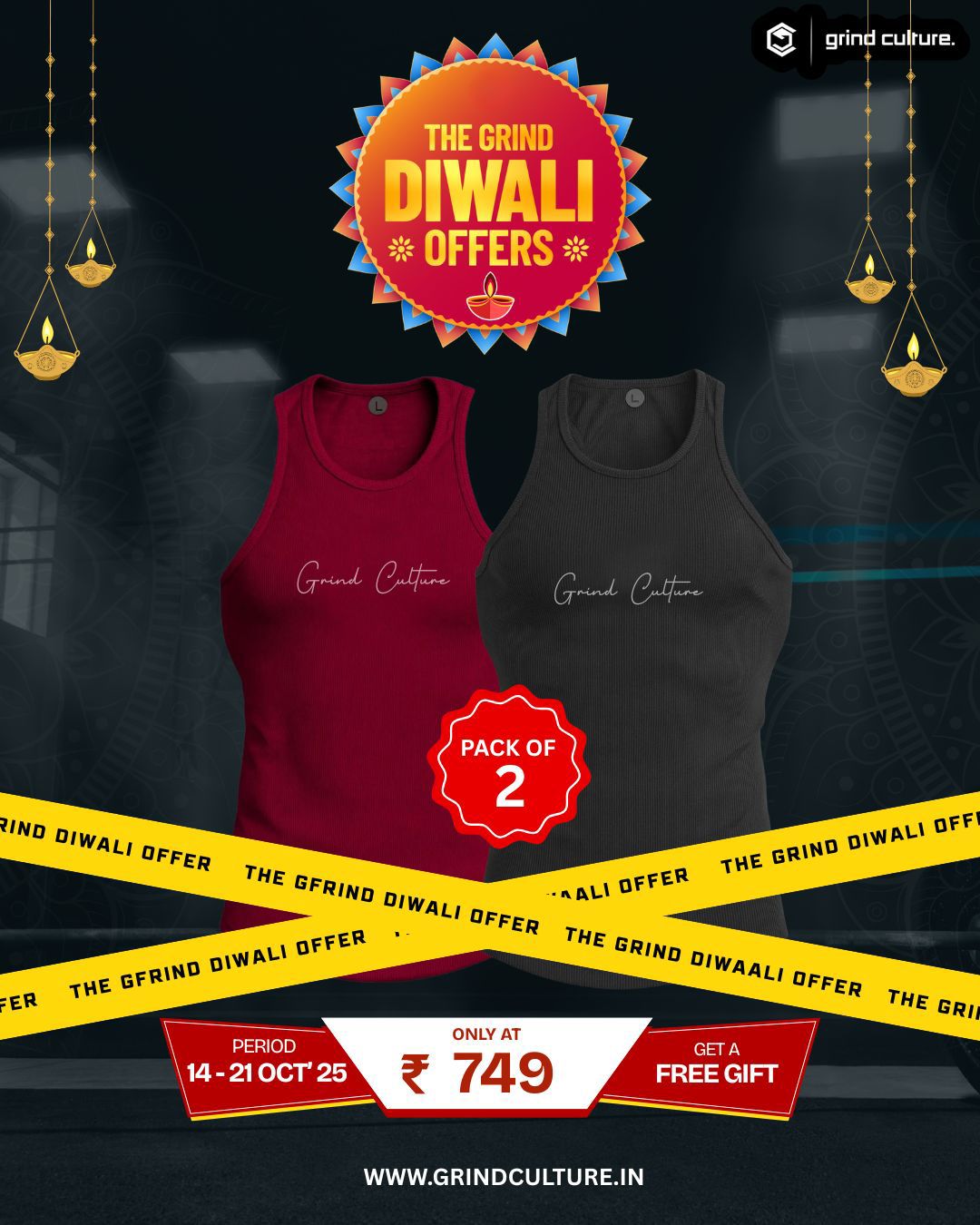 Contour Ribbed Vest - 2 Pack Offer