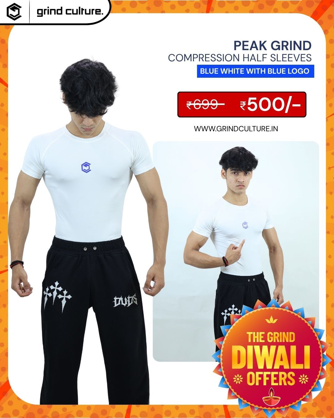 Grind Half Sleeves Compression