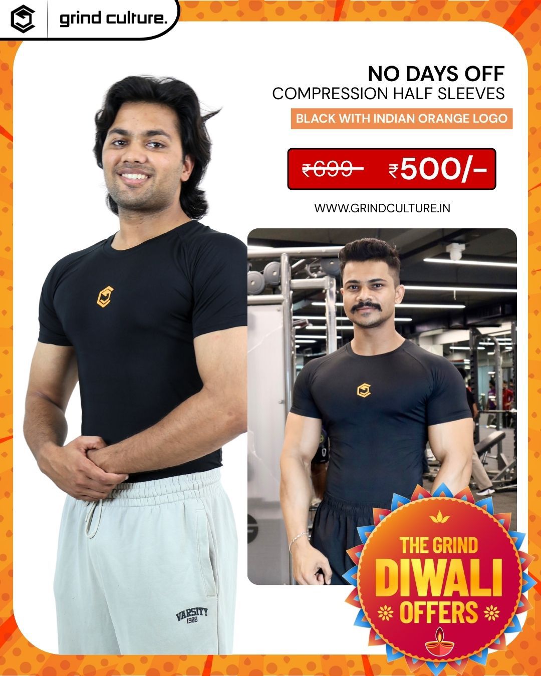 Grind Half Sleeves Compression