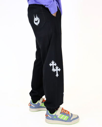 Venomous Loose Fit Joggers Black