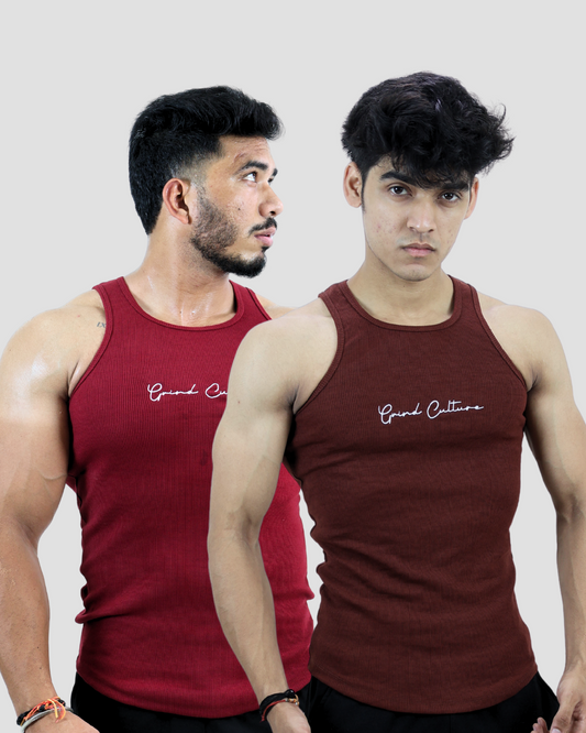 Contour Ribbed Vest - 2 Pack Combo