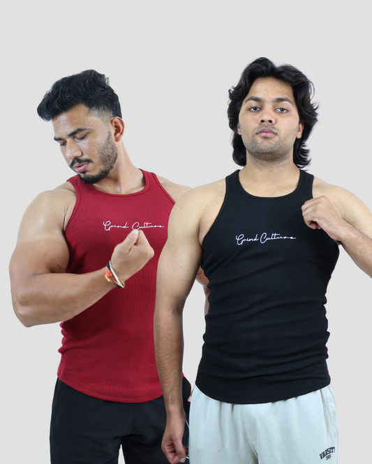 Contour Ribbed Vest - 2 Pack Combo