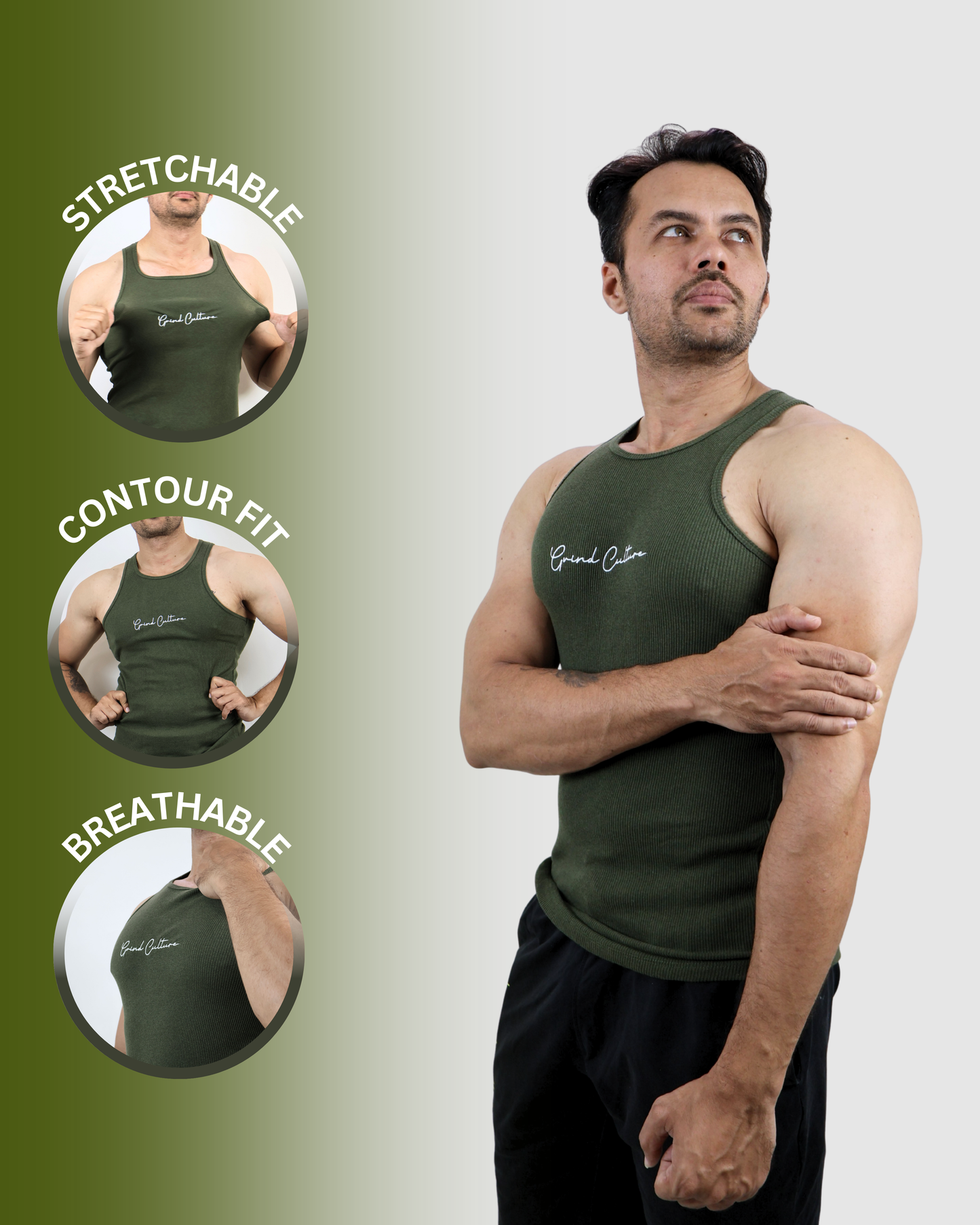 Contour Ribbed Vest - 2 Pack Combo