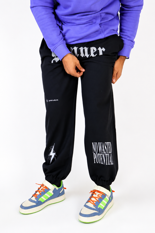 Sinner Loose Fit Jogger Black