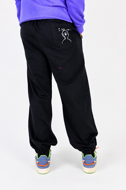 Sinner Loose Fit Jogger Black