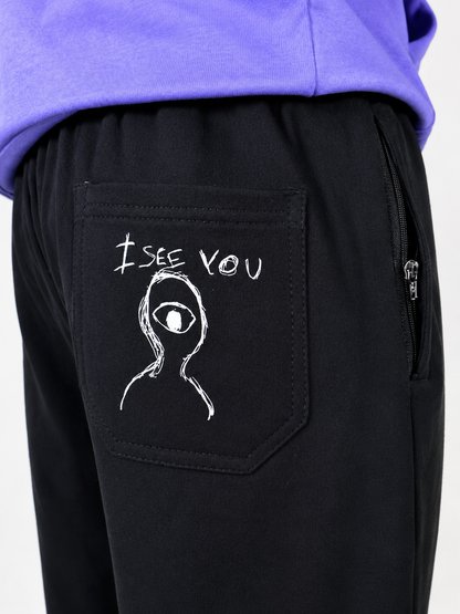 Sinner Loose Fit Jogger Black