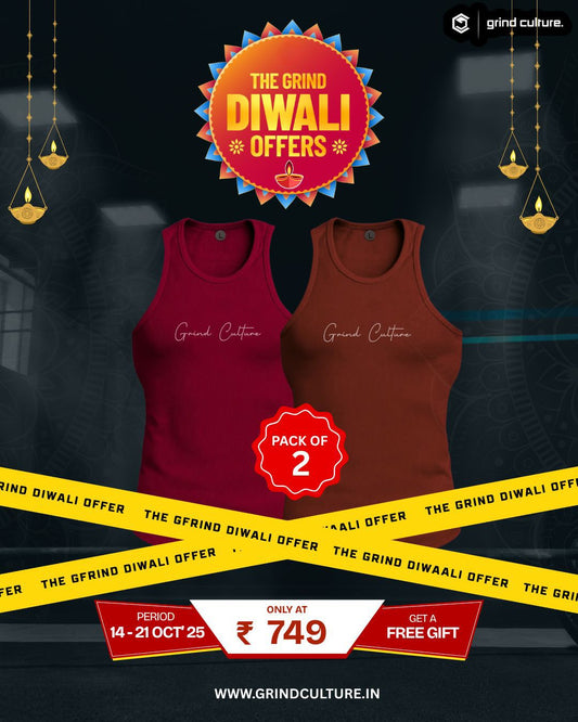 Contour Ribbed Vest - 2 Pack Offer