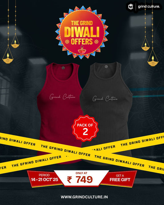 Contour Ribbed Vest - 2 Pack Offer
